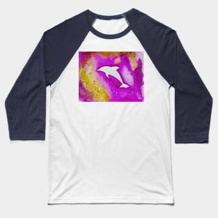 Dolphin in pink Baseball T-Shirt